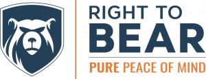 Right To Bear Logo, Bear in Shield, Pure Peace of Mind