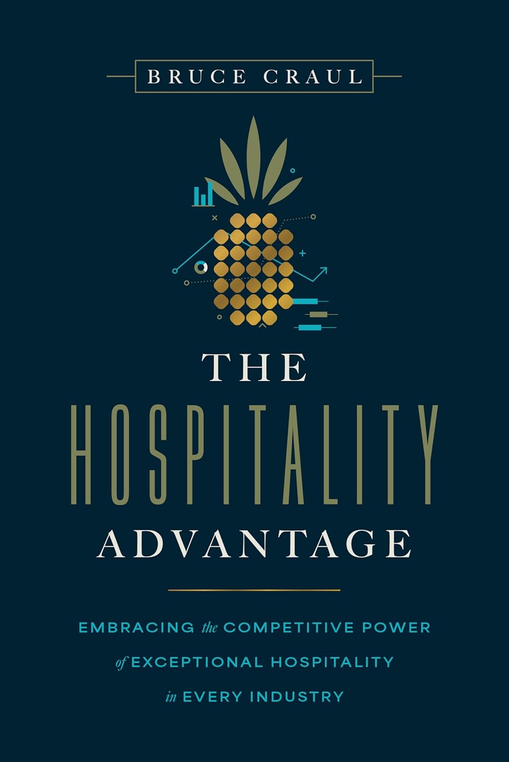 Book cover of “The Hospitality Advantage: Embracing the Competitive Power of Exceptional Hospitality in Every Industry,” by Bruce Craul.