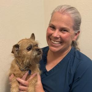 Dr. Jennifer Dykstra, at her practice of in-home pet euthanasia in Fort Worth, TX