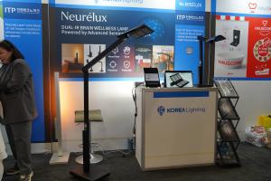 Korea Lighthing's booth at Incheon TechnoPark Pavilion at CES 2026