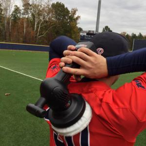 Student Athlete uses BuffEnuff Percussive Massager for recovery.