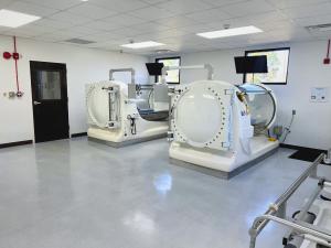 Two Hyperbaric Oxygen Therapy chambers at TenMed Wound Care and Hyperbaric Medicine Lawrenceville Center