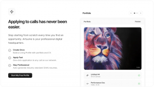 Stop starting from scratch every time you find an opportunity. Artsume is your professional digital headquarters.