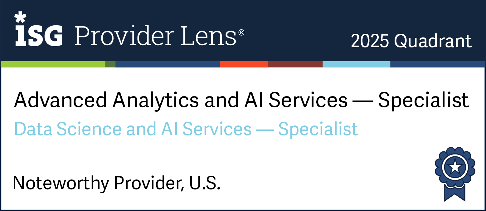 Product Challenger in Data Science and AI Services in the ISG Provider Lens™ 2025 US