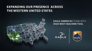 High West Machine Tool joins Eagle Americas - graphic with logos