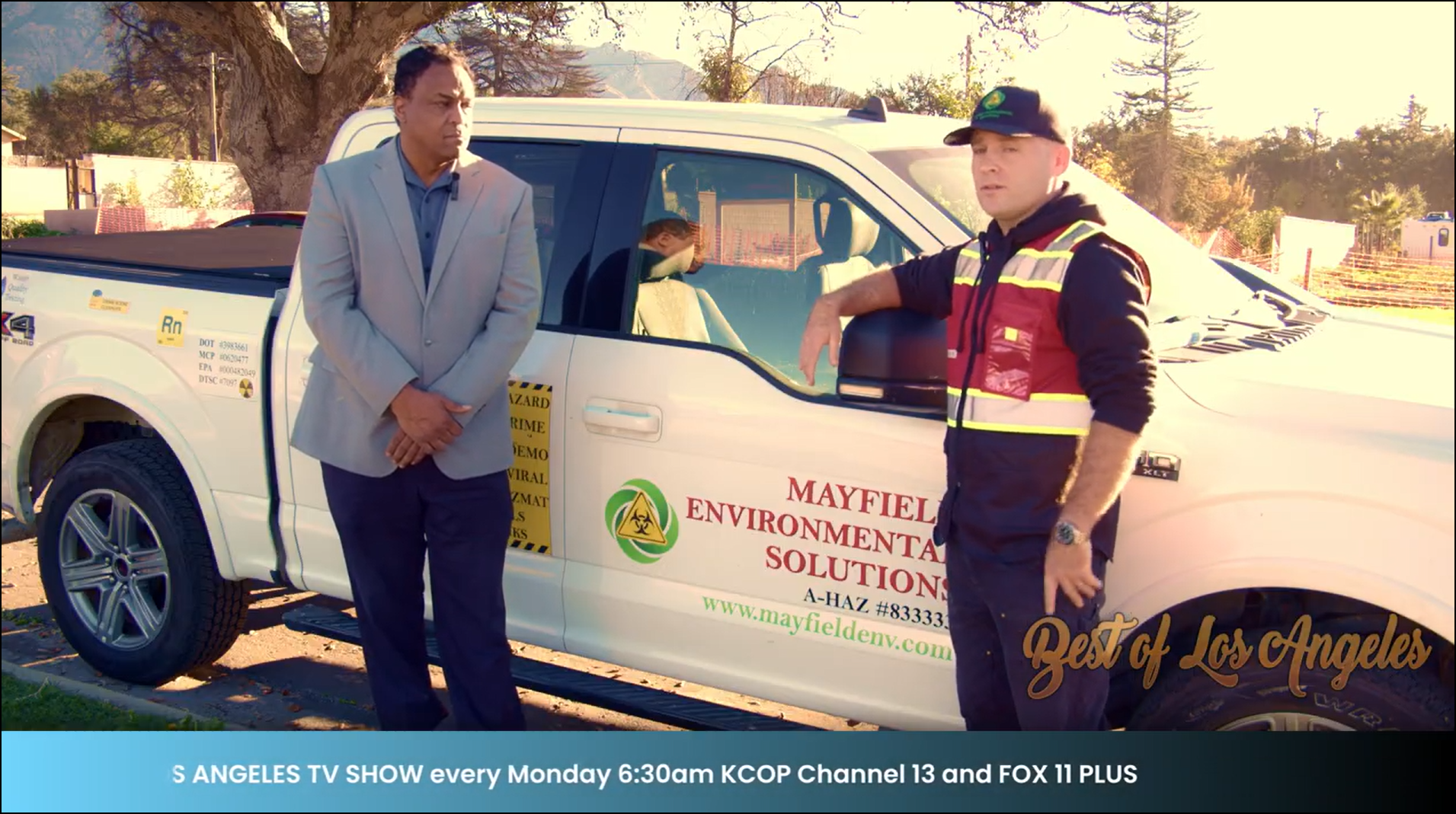 James Mayfield with Bruce Ellington on the Best of Los Angeles TV Show