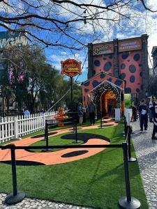Cheetos Chapel - Las Vegas Popup event built on Smartstage portable modular staging hardware