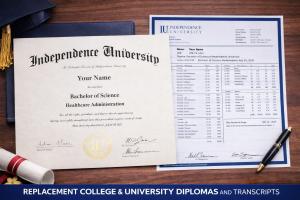 Replacement college & university diplomas and transcripts