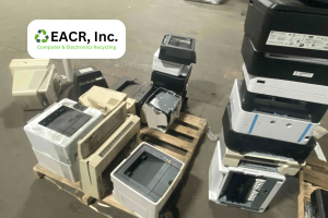Palletized printers for recycling