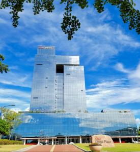 ▲慶北大学（キョンブク大学）産学協力団が入居している、慶北大学・大邱キャンパス内グローバルプラザの全景。写真＝慶北大学産学協力団提供