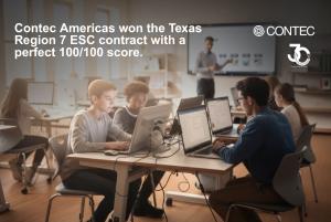 Texas students using classroom technology provided through Region 7 ESC Cooperative Contract