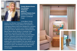 Ford Window Treatments North Miami Selected as Finalist By Vision Magazine