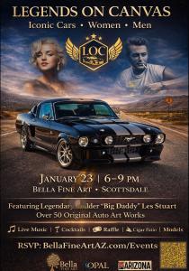 Invitation to Legends on Canvas Event during Barrett Jackson