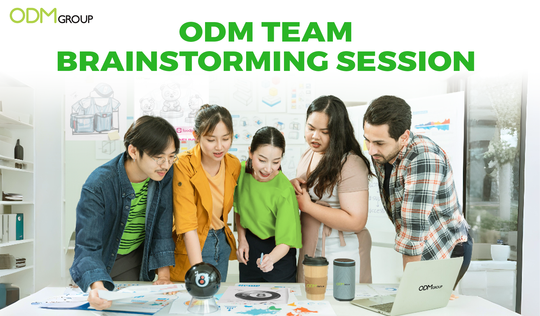ODM team brainstorming promotional product ideas together