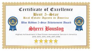 Sherri Bouslog Certificate of Excellence Concord CA