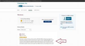 BBB Website Showing Vulnerability