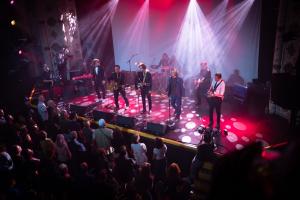 Ike Reilly performs with his son Shane and other musicians at Metro Chicago. Photo by Will Byington / Will Byington Photography.