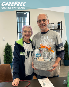 Carefree Covered RV Storage Maricopa’s welcomes it's first customers, Bob and Donna McLain