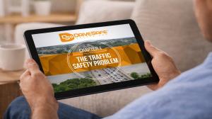 Individual taking course on tablet