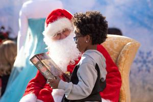 Christmas gifts for the children visiting Winter Wonderland in the Crossroads District of Kansas City,