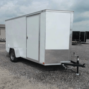 6x12 enclosed cargo trailer side view