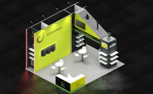 Render of AHR 2026 booth