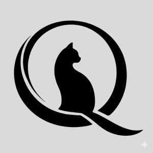 Quantum General Intelligence Inc (QGI) LOGO CAT INSIDE A Q LETTER