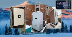 System Monitoring Interface  Real-time monitoring data showing stable internal battery temperatures and automatic heating response during winter low-temperature operation in Ukraine.