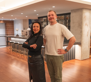 Vlada Lotkina (CEO)  and Vadym Shashkov (CTO) of  SUPERAGENT AI, Inc.