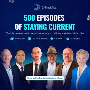 GAI Insights analysts air the 500th Daily AI News briefing for business leaders pushing the boundaries of AI on January 26, 2026.