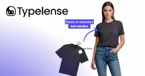 Typelense Plattform: AI fashion models erstellen aus einem T-Shirt-Produktbild ein fotorealistisches Model-Foto in wenigen Minuten.