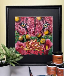 Inagural painting Maître des Mondes by Six Imaginations Studios, a symbolic experiential artwork introducing a new narrative art world.