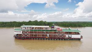 RV Tonle Pandaw river cruise ship in Vietnam
