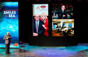 Dr. Ross Nash lectures on cosmetic dentistry at Smiles at Sea, sharing advanced aesthetic techniques with dental professionals during an immersive CE cruise experience.