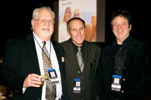 Entertainer Motorcoach Hall of Fame with (L-R): Chip Huffman, John Aikin, & Chris Hudson