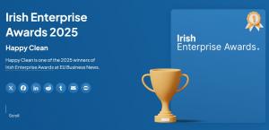 Happy Clean Award 2025 European Irish Enterprise Awards