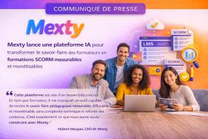 Mexty lance une plateforme IA pour transformer le savoir-faire des formateurs