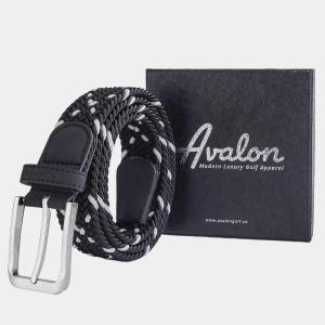Mens Golf Belt - Black and White