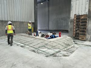 HERC Concrete Apron Repairs In Progress