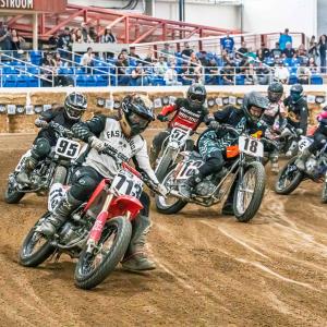 Indoor Flat Track Motorcycle Racing At AZ Bike Week