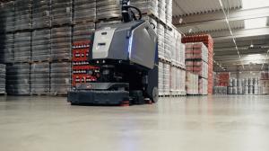 Gausium, Scrubber 75, Warehouse cleaning robot,