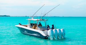Reel Buoys Fishing Boat in Turks and Caicos