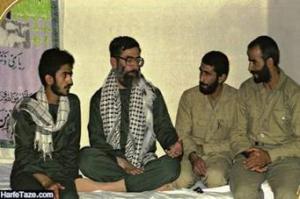 From right, second, Qaani sitting with regime Supreme Leader Ali Khamenei