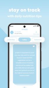 simply app nutrition tips home page