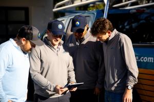 The RoofVantage team (www.callroofvantage.com) at work installing a new roof in Wilmington, NC.