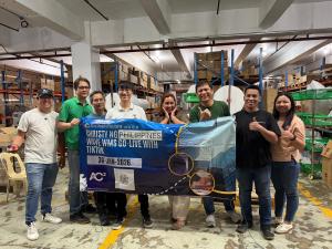 Christy Ng team at the Philippines go live of AC2 Wave WMS supporting regional warehouse operations in Southeast Asia