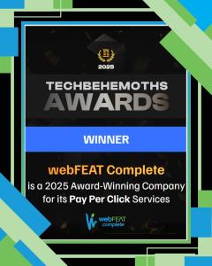webFEAT Complete TechBehemoth Pay Per Click (PPC) Award 2025