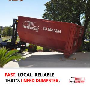 I Need Dumpster roll-off dumpster delivery truck in San Antonio, Texas