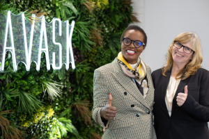 Melanie Katsaris, the CEO of AVASK Group, welcomes Claire Taylor, the CEO of SimplyVAT, to the AVASK Group