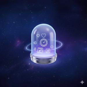 Official logo of Capsuler app, featuring a stylized digital capsule symbol representing secure time-locked messaging and future memory preservation.